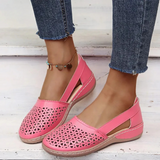 Dames Geperforeerde Slingback Loafers