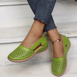 Dames Geperforeerde Slingback Loafers