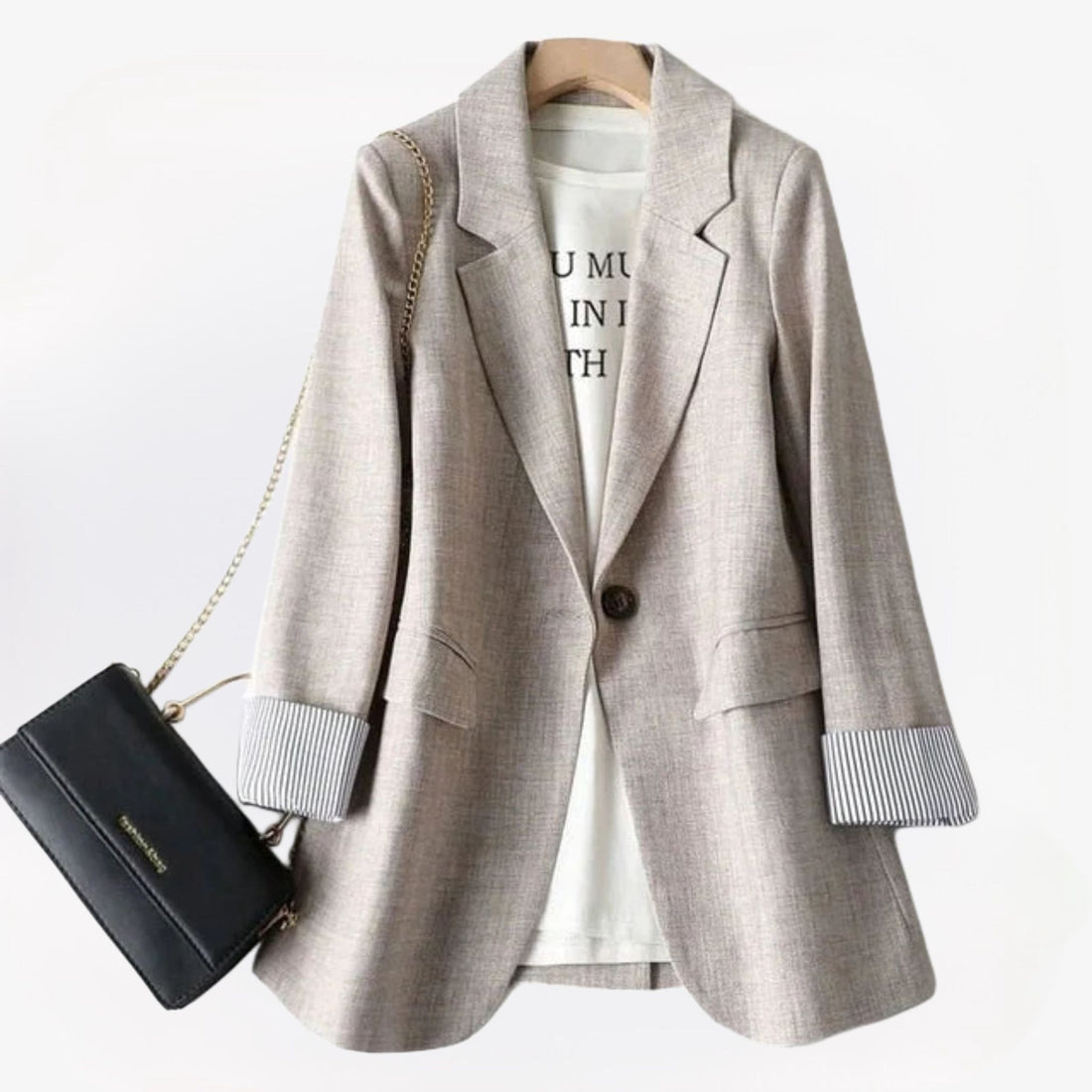 Karlijn - Casual dames blazer met een relaxte pasvorm en veelzijdige stijl, ideaal voor dagelijks gebruik of een informele werkoutfit.