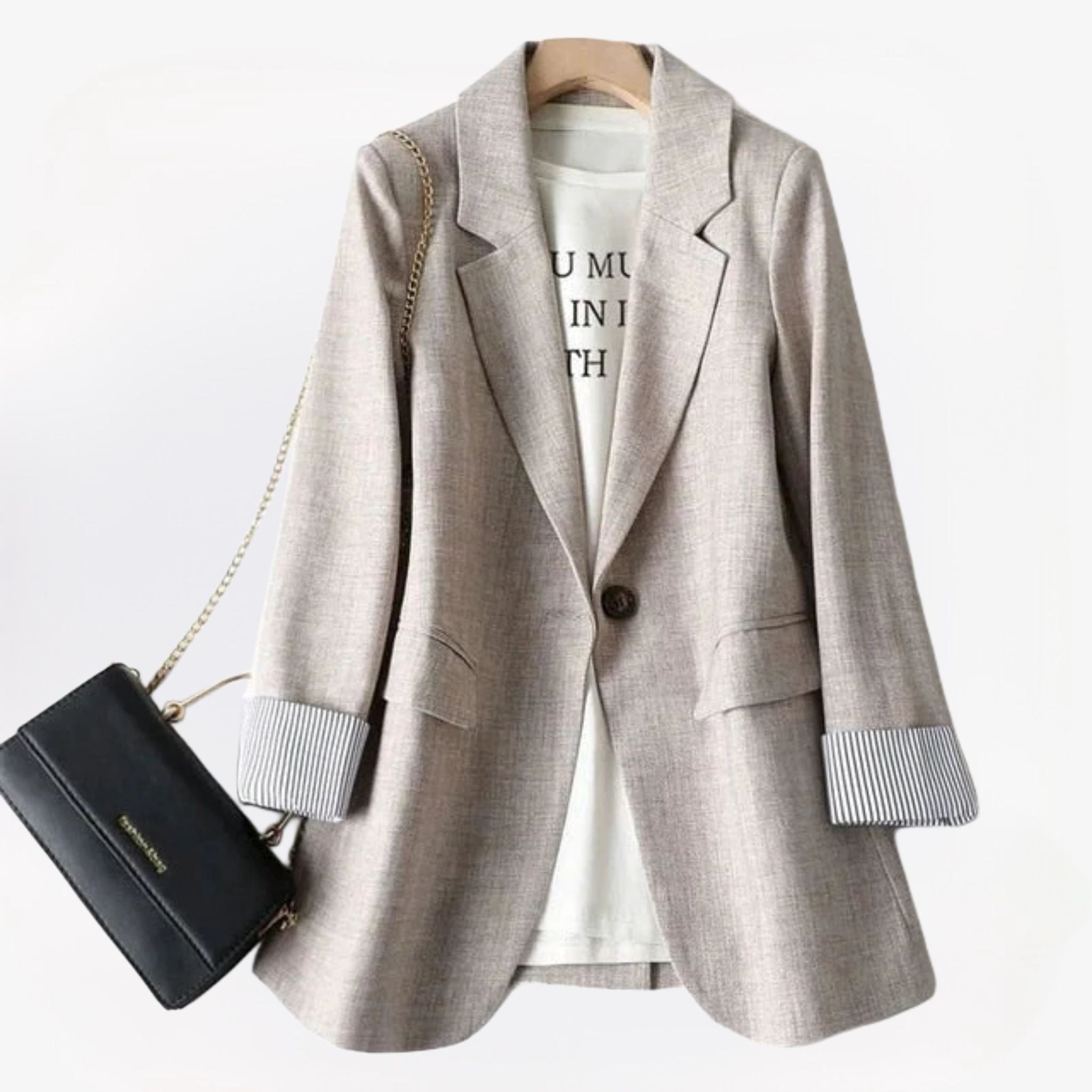 Karlijn - Casual dames blazer met een relaxte pasvorm en veelzijdige stijl, ideaal voor dagelijks gebruik of een informele werkoutfit.