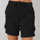 Dames Cargo Shorts met Elastische Taille