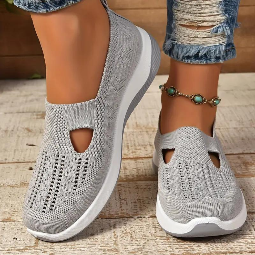 Dames Mesh Instappers met Antislipzool