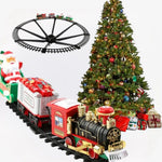 SantaTrain kinder kersttrein – kleurrijk en duurzaam speelgoed, stimuleert creatief spel en brengt feestelijke kerstsfeer in huis.