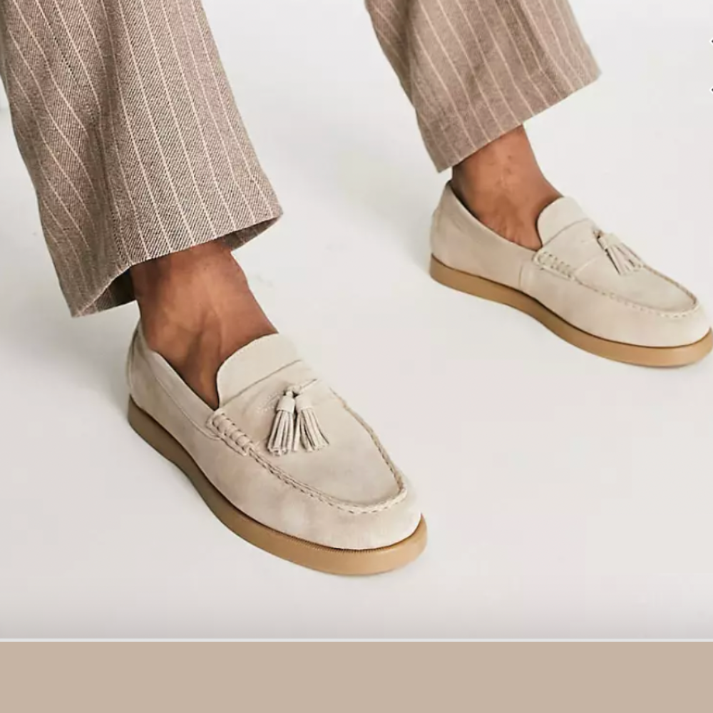 Gabriel stijlvolle leren suède heren loafers – luxe, comfortabele instappers met een elegante uitstraling voor casual en formele looks.
