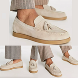 Gabriel stijlvolle leren suède heren loafers – luxe, comfortabele instappers met een elegante uitstraling voor casual en formele looks.