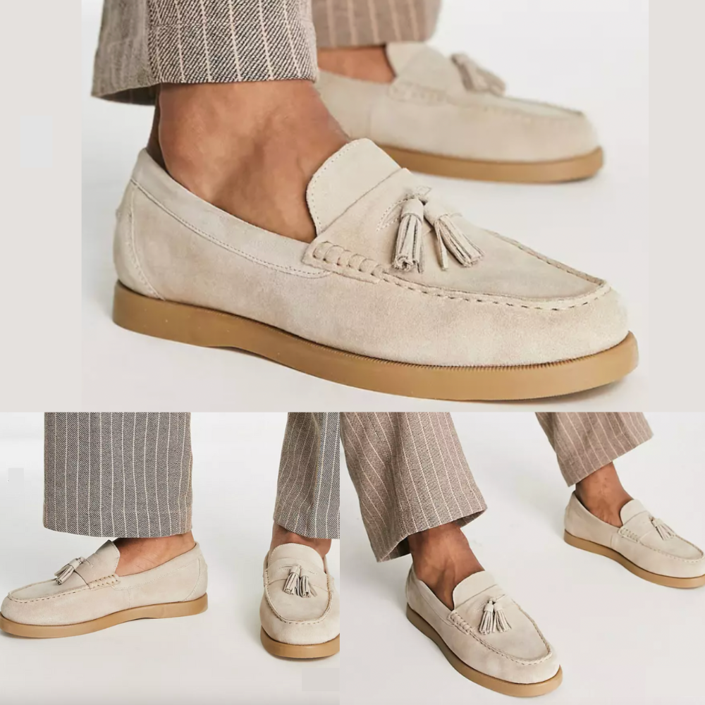Gabriel stijlvolle leren suède heren loafers – luxe, comfortabele instappers met een elegante uitstraling voor casual en formele looks.