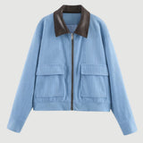 Dames Corduroy Jas met Rits