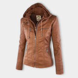 LIESL – Stijlvolle leren zomerjas voor dames, lichtgewicht en ademend design, ideaal voor frisse zomerdagen en trendy outdoor looks. Perfect te combineren met casual en chique outfits.