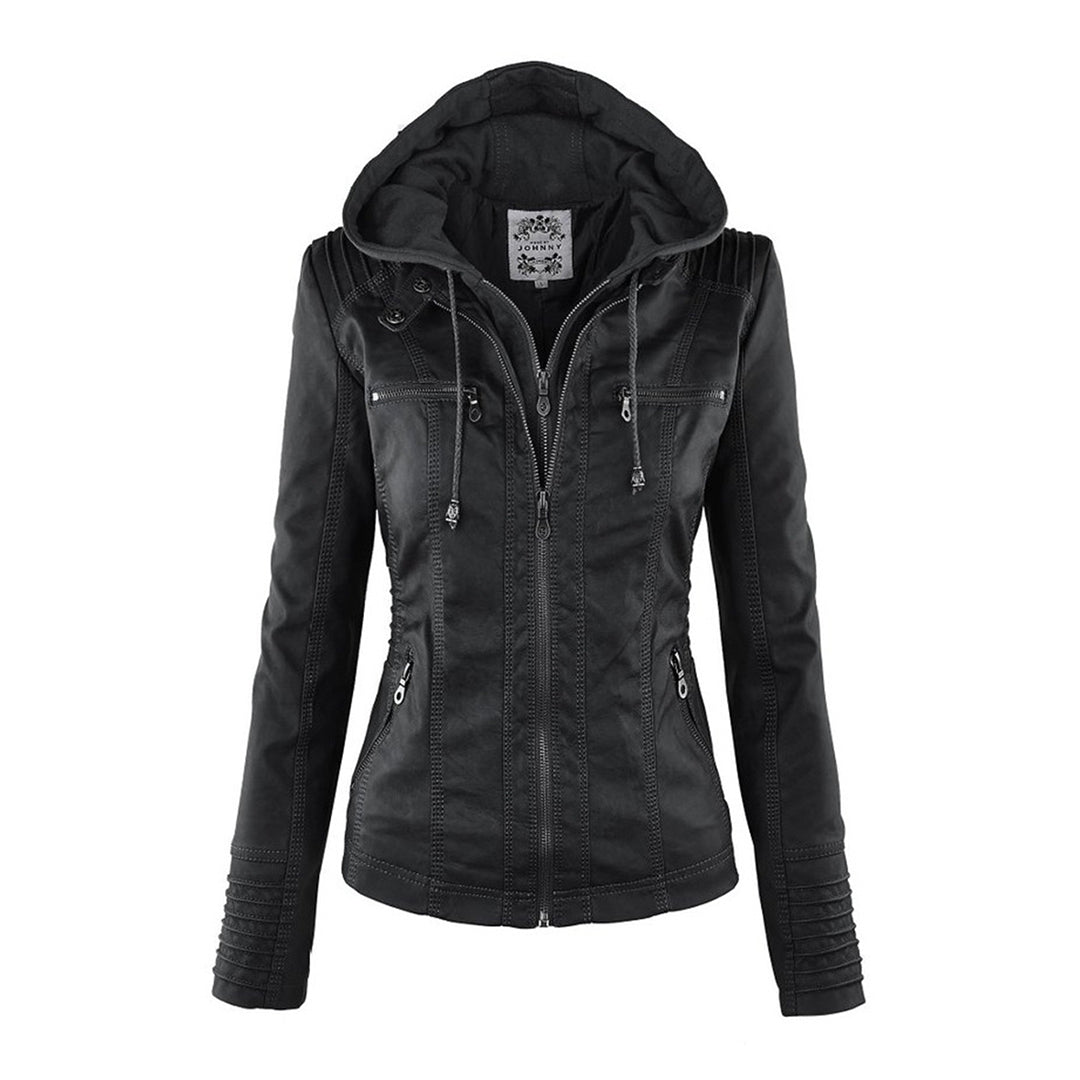 LIESL – Stijlvolle leren zomerjas voor dames, lichtgewicht en ademend design, ideaal voor frisse zomerdagen en trendy outdoor looks. Perfect te combineren met casual en chique outfits.