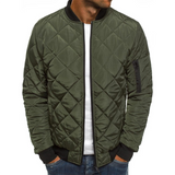 Casual bomberjack voor heren met geruit patroon, ideaal voor een comfortabele en modieuze look. Geschikt voor dagelijks gebruik en het najaar. Robuuste stof en tijdloos design.