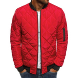 Casual bomberjack voor heren met geruit patroon, ideaal voor een comfortabele en modieuze look. Geschikt voor dagelijks gebruik en het najaar. Robuuste stof en tijdloos design.