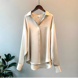 Dames Blouse met Overhemdkraag en Knoopsluiting