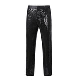 Heren Pailletten Broek met Rechte Pasvorm