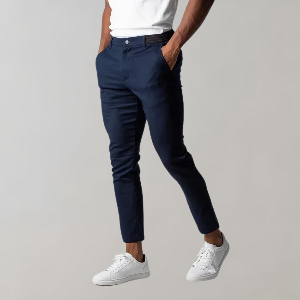Leonardo chino broek voor heren – moderne, slim fit pasvorm van hoogwaardig katoen, perfect voor casual en zakelijke gelegenheden.