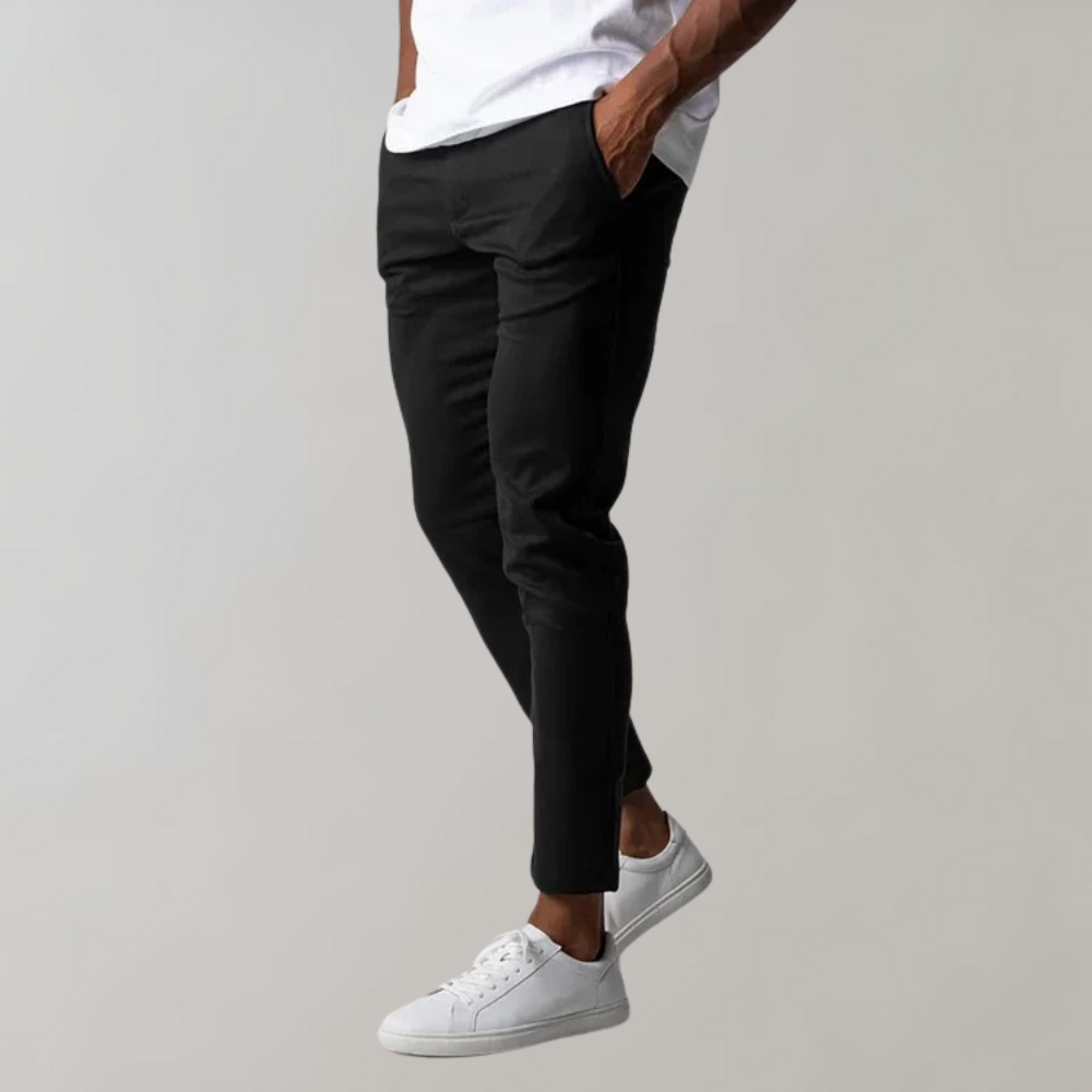 Leonardo chino broek voor heren – moderne, slim fit pasvorm van hoogwaardig katoen, perfect voor casual en zakelijke gelegenheden.