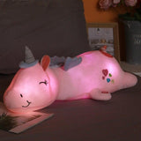 MagicUnicorn knuffel en LED nachtlampje voor kinderkamers – zachte knuffel met veilig, sfeervol LED-licht voor een gezellige en geruststellende nachtrust.