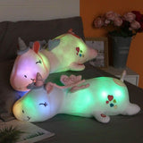 MagicUnicorn knuffel en LED nachtlampje voor kinderkamers – zachte knuffel met veilig, sfeervol LED-licht voor een gezellige en geruststellende nachtrust.