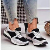 Dames Plateau Sneakers met Vetersluiting