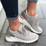 Dames Mesh Sneakers met Vetersluiting