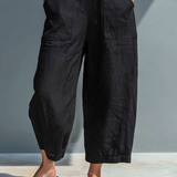 Mouwloze Jumpsuit met Ritssluiting en Wijde Pijpen