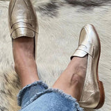Dames Loafers met Metalen Detail