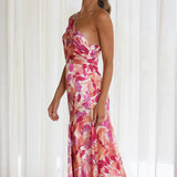 Dames Midi Jurk met Bloemenprint en Spaghettibandjes