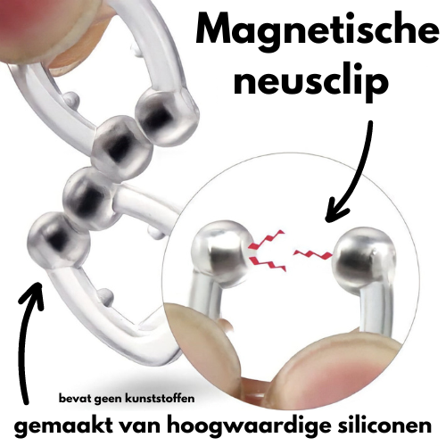 Snurk Stopper – Transparante anti-snurk neusclip in opbergdoosje, ontworpen voor comfortabel gebruik tijdens de nacht om snurken te verminderen.