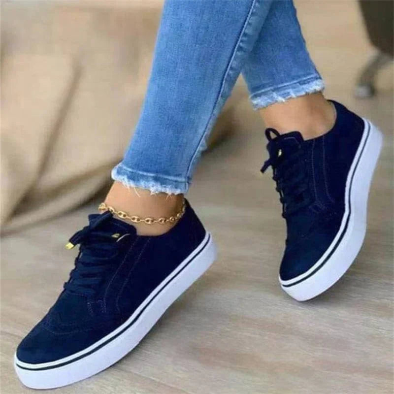 Dames Casual Sneakers met Vetersluiting