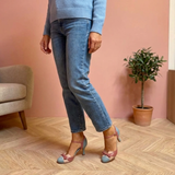 Dames Sandalen met Blokhak en Enkelbandje