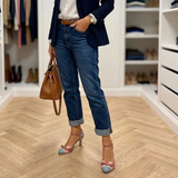 Dames Sandalen met Blokhak en Enkelbandje
