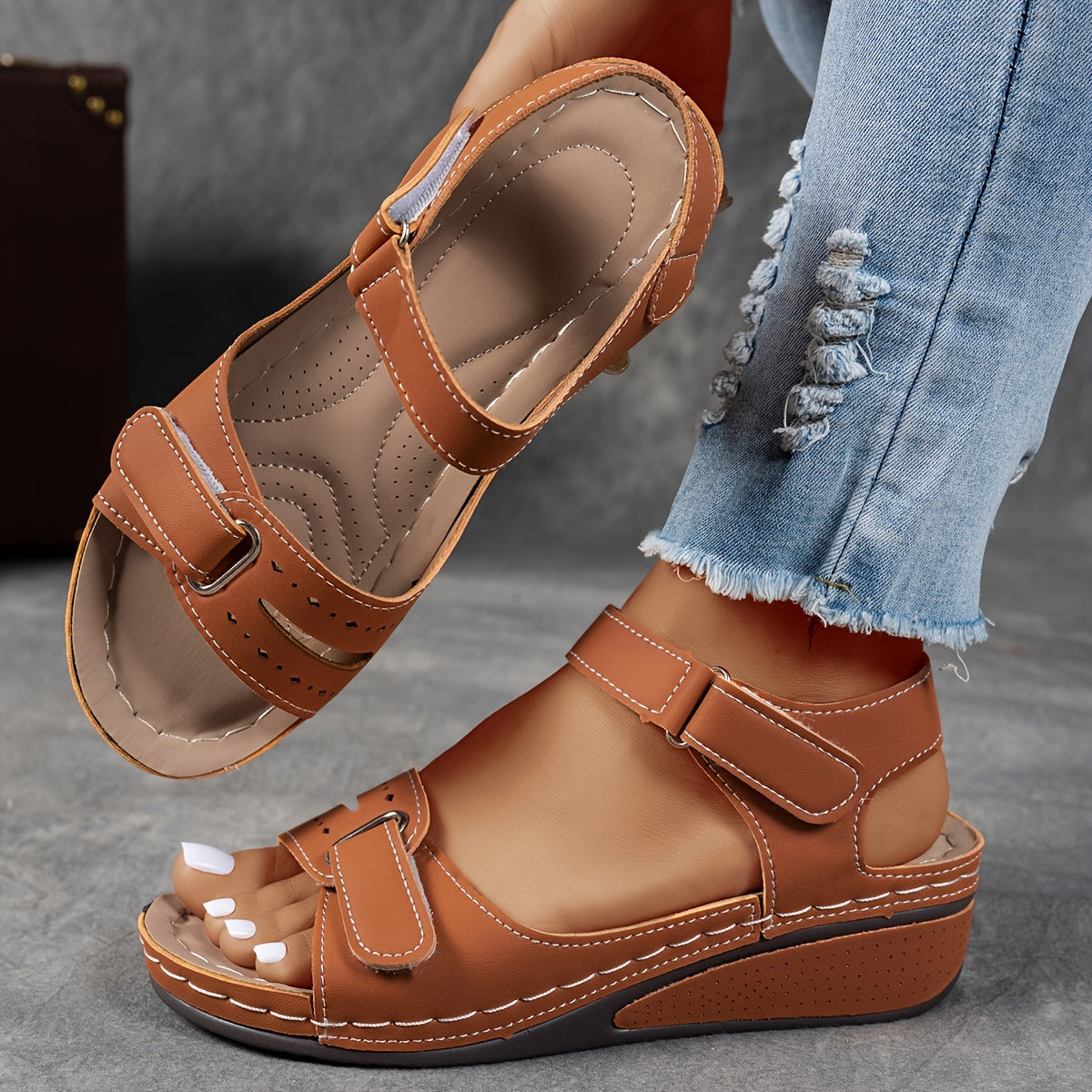 Dames Sandalen met Verstelbare Gespsluitingen