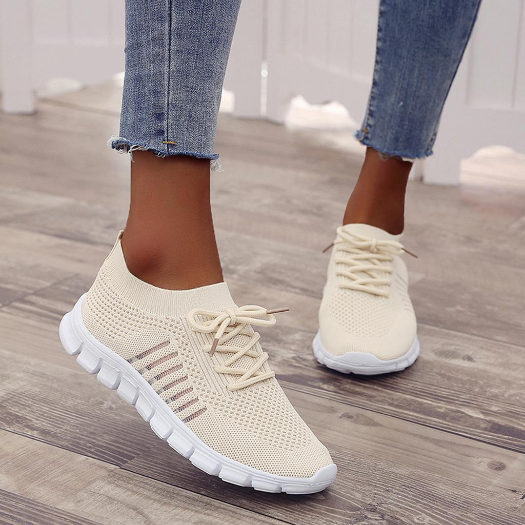 Dames Mesh Sneakers met Vetersluiting