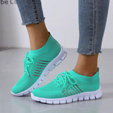 Dames Mesh Sneakers met Vetersluiting