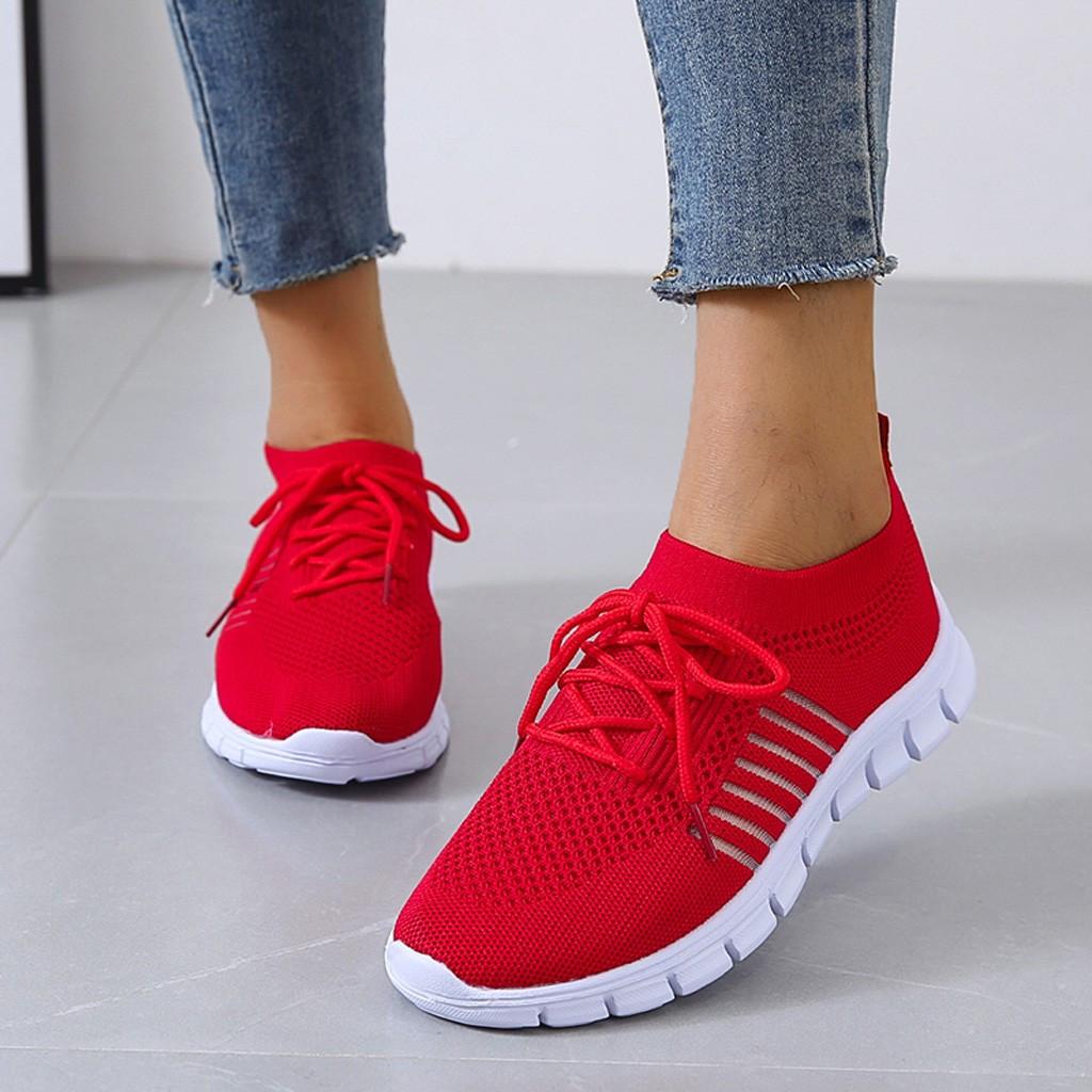Dames Mesh Sneakers met Vetersluiting