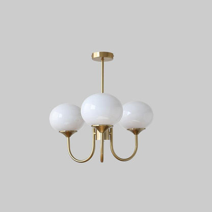 AuraGlow Marshmallow Kroonluchter – Elegant en moderne kroonluchter met zachte, marshmallow-achtige lampenkappen, voor een sfeervolle en luxe uitstraling in elke ruimte.
