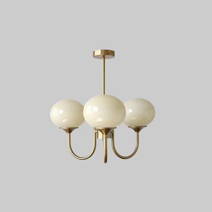 AuraGlow Marshmallow Kroonluchter – Elegant en moderne kroonluchter met zachte, marshmallow-achtige lampenkappen, voor een sfeervolle en luxe uitstraling in elke ruimte.
