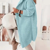 Gebreid Vest met Capuchon en Knoopsluiting