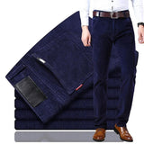 Klassieke corduroy broek met rechte pasvorm