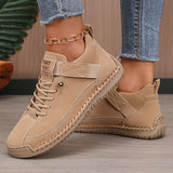 Dames Casual Veterschoenen met Contrasterende Zool