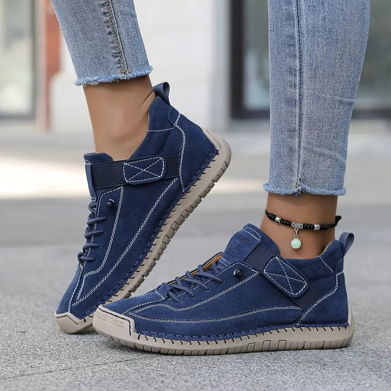 Dames Casual Veterschoenen met Contrasterende Zool