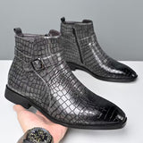 Luxe Croco Chelsea Boots voor Heren