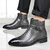 Luxe Croco Chelsea Boots voor Heren