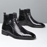 Luxe Croco Chelsea Boots voor Heren