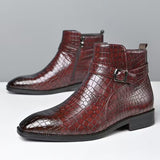 Luxe Croco Chelsea Boots voor Heren