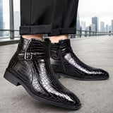 Luxe Croco Chelsea Boots voor Heren
