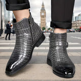 Luxe Croco Chelsea Boots voor Heren