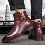 Luxe Croco Chelsea Boots voor Heren