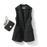 Mouwloze Blazer met Reverskraag