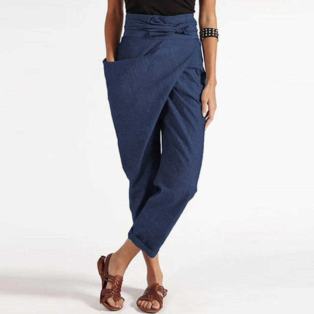 ESMERALDA stijlvolle zomerbroeken voor dames van luchtige, ademende stof met comfortabele pasvorm en elegante, tijdloze look.