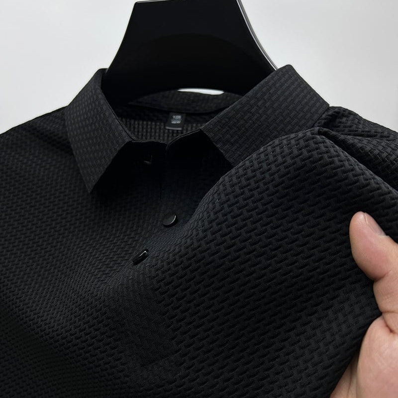 Gebreide Polo met Structuurpatroon voor Heren